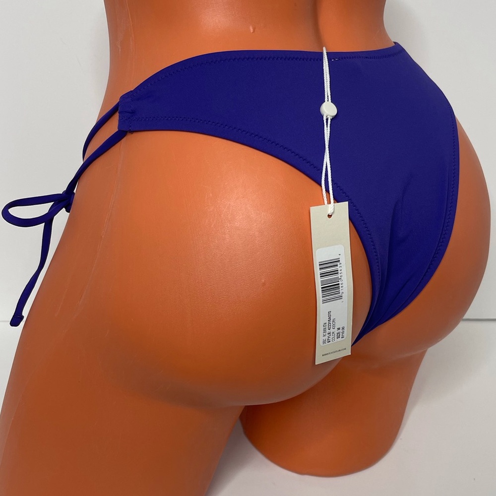 $110 NWT FISCH For Rebecca Taylor M Hani O-Ring Bikini Bottom Denim Smooth